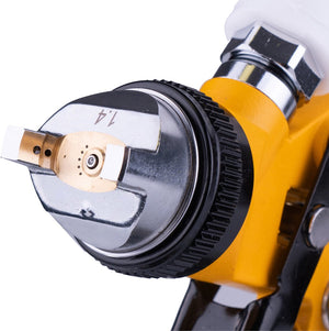 JCB Verfspuitpistool Set 3-delig – 600 ml en 125 ml met Drukregelaar