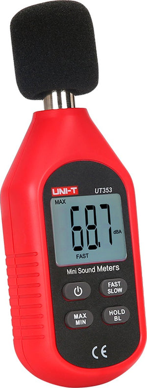 UNI-T Decibelmeter 30–130 dB – Geluidsmeter met Condensatormicrofoon