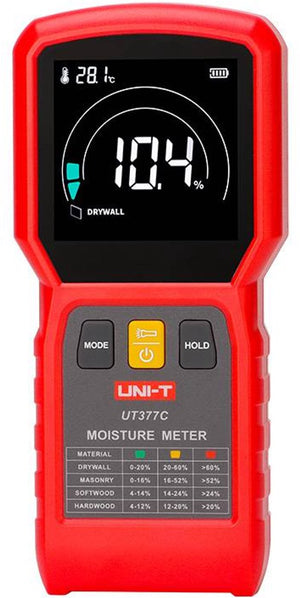 UNI-T Pinloze Vochtmeter voor Hout en Bouwmaterialen – 4 Modi