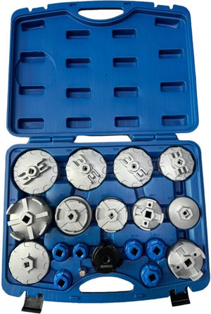 Hawek Oliefilter Doppenset 19-delig – voor Benzine en Diesel