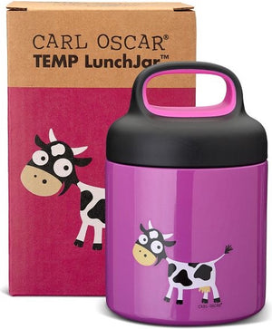 Carl Oscar Thermosbeker 0,3 L Paars – Koe – Dubbelwandig RVS