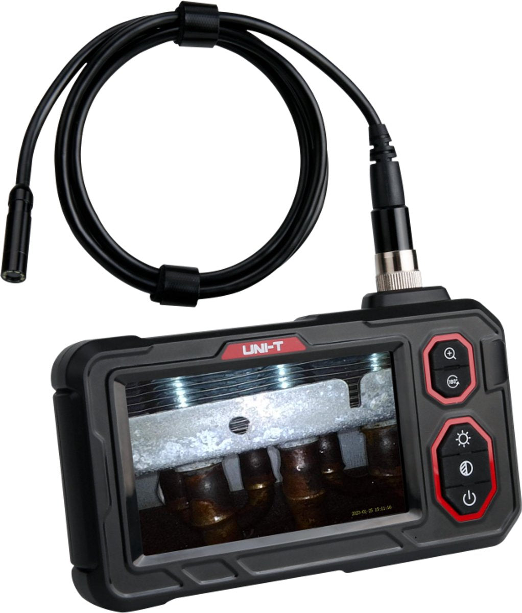UNI-T Industriële Endoscoop 5 m met Opname – 4,3″ HD, IP67