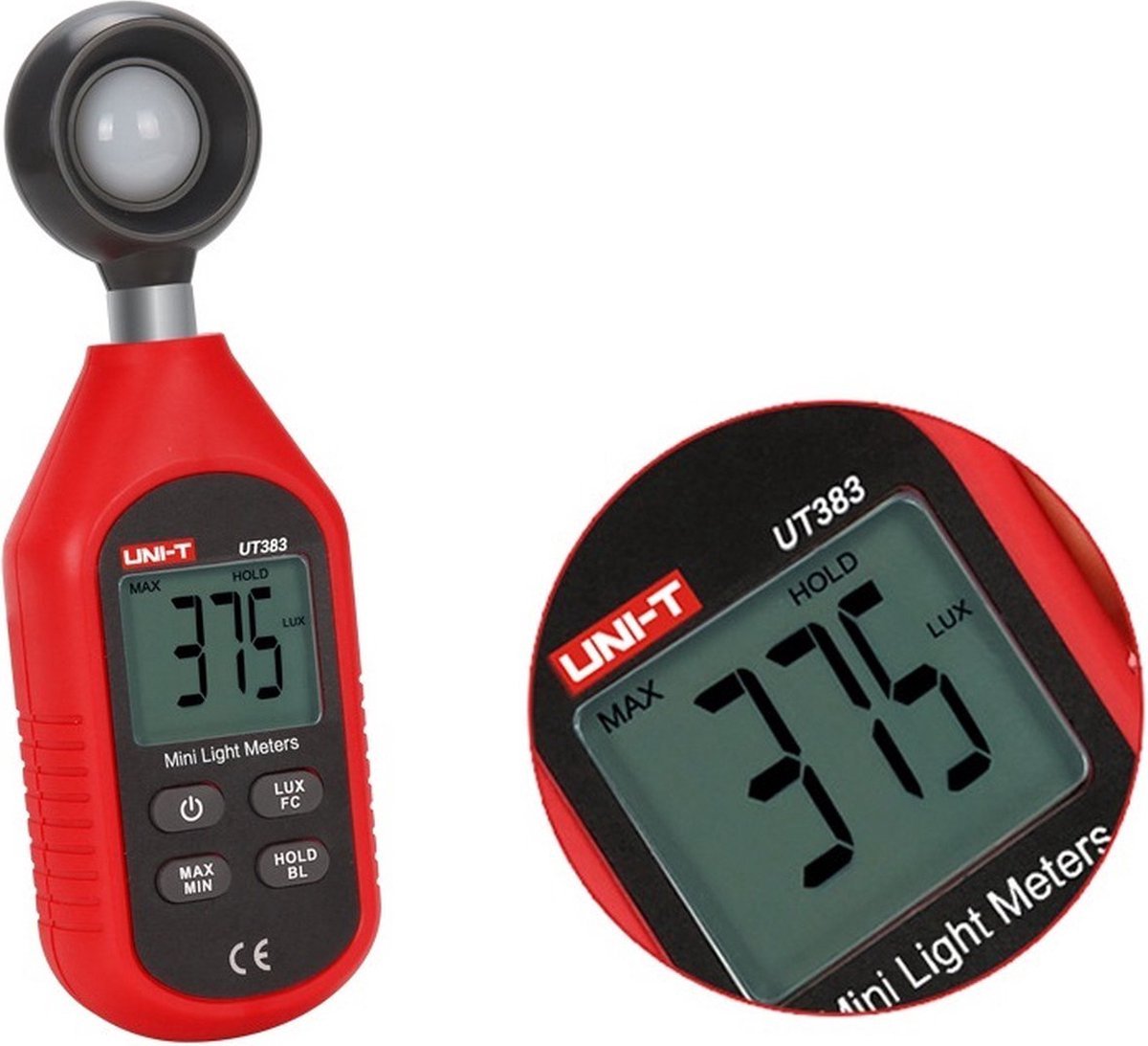UNI-T Digitale Luxmeter tot 200.000 Lux – met LCD Verlichting