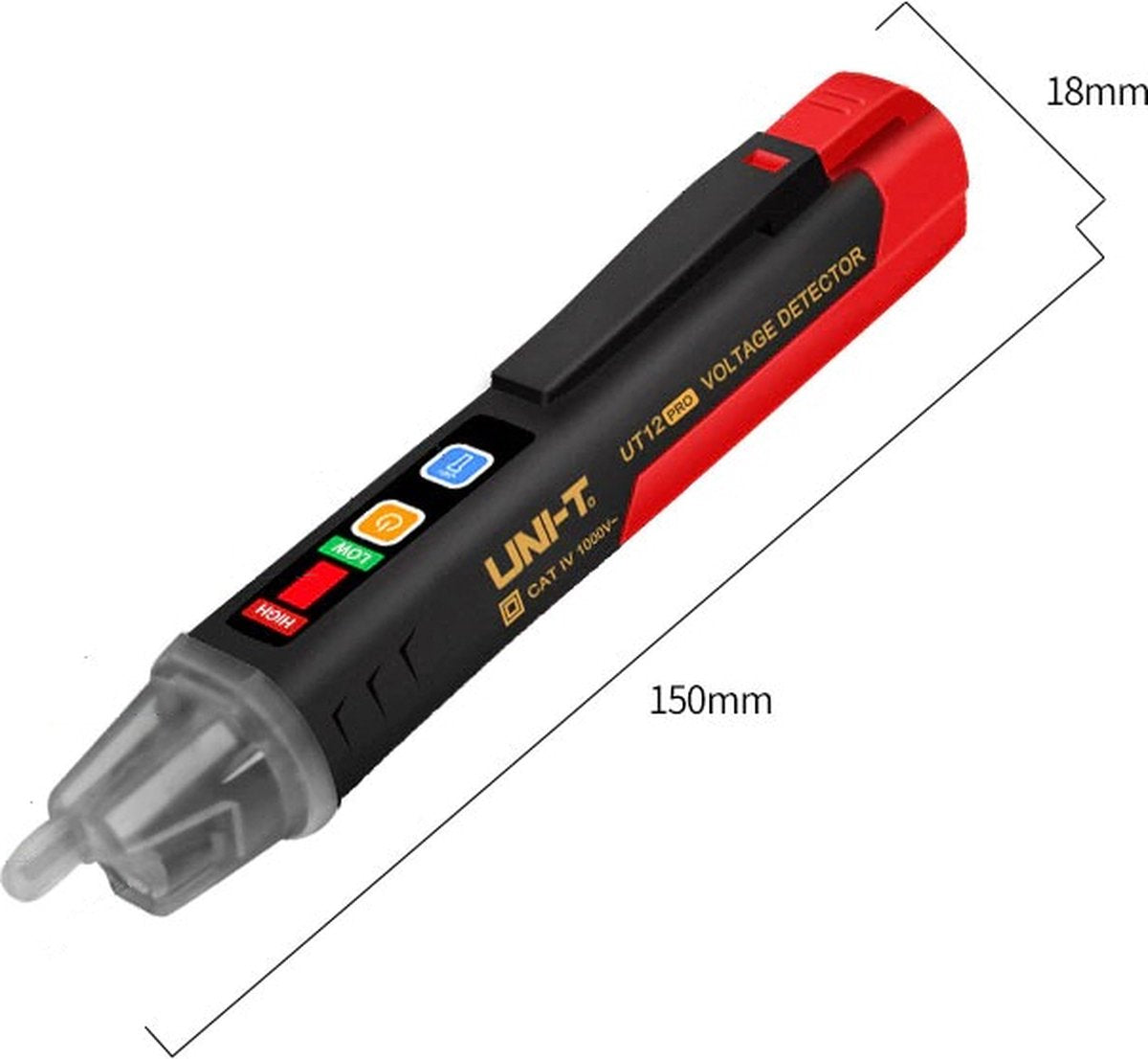 UNI-T Contactloze Spanningzoeker met Zaklamp – 2 Gevoeligheden