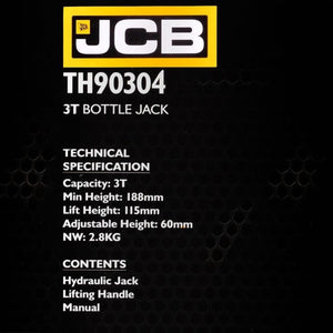 JCB Hydraulische Potkrik 3 Ton – 188 tot 293 mm