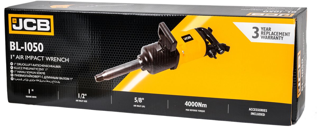 JCB Pneumatische Slagmoersleutel 1″ 4000 Nm – Voor Zwaar Gebruik