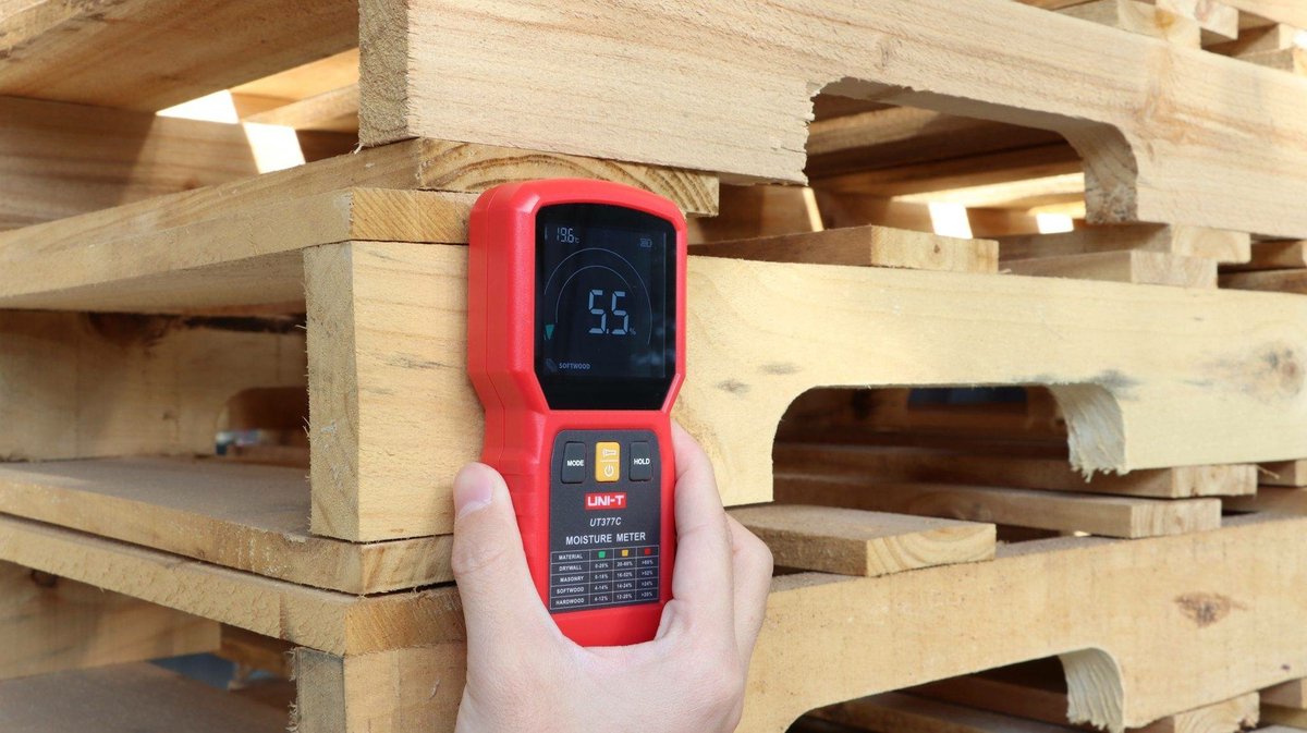 UNI-T Pinloze Vochtmeter voor Hout en Bouwmaterialen – 4 Modi