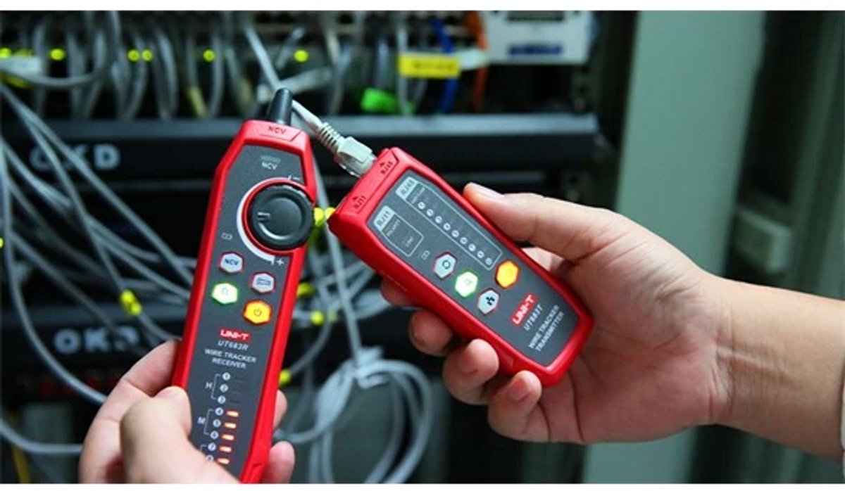 UNI-T Kabelzoeker en Netwerkkabeltester Set – RJ45, RJ11 en NCV