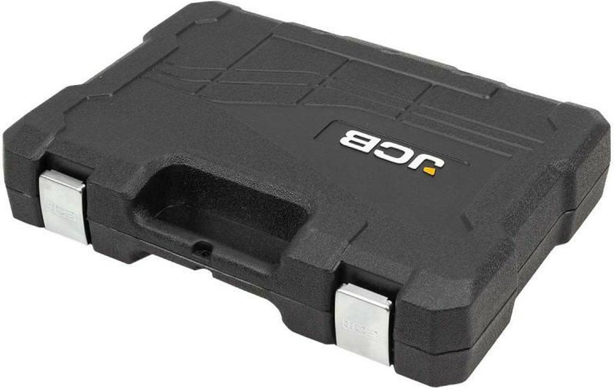 JCB Dopsleutel- en Bitset 108-delig – 1/4″ en 3/8″, Cr-V, in Tas
