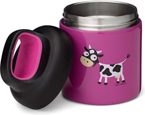 Carl Oscar Thermosbeker 0,3 L Paars – Koe – Dubbelwandig RVS