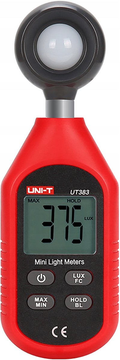 UNI-T Digitale Luxmeter tot 200.000 Lux – met LCD Verlichting