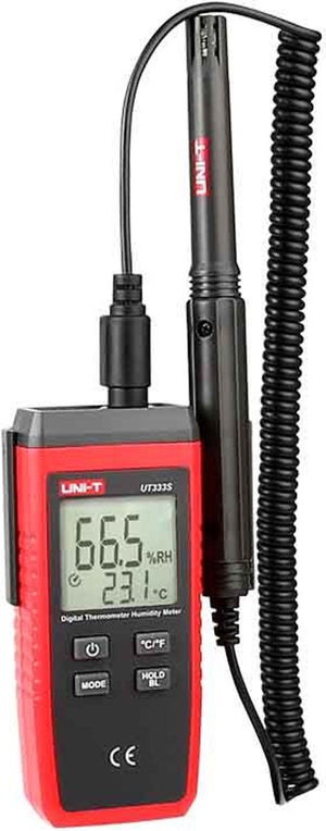 Digitale Temperatuur- en Vochtigheidsmeter met Intrekbare Kabel