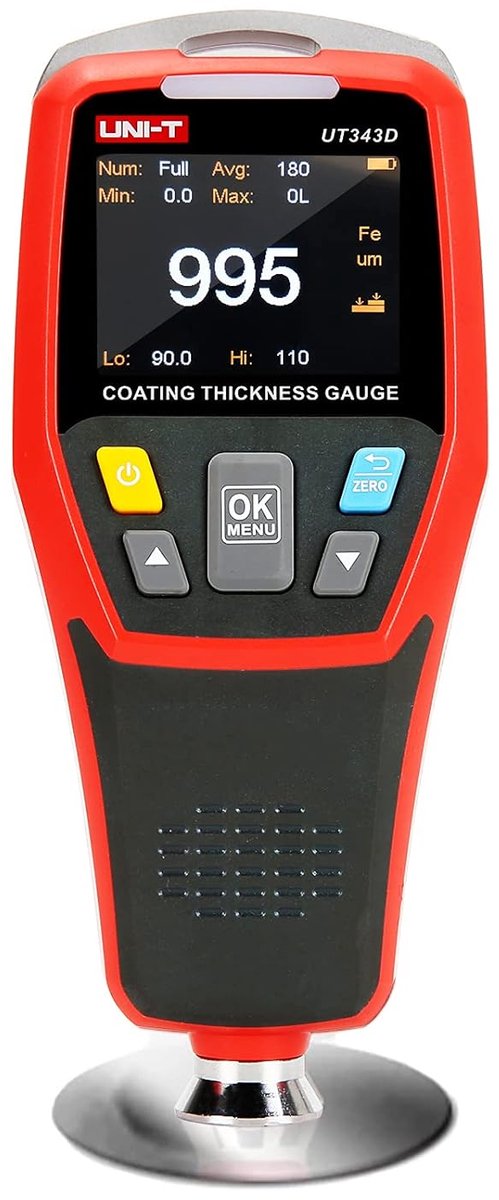 UNI-T Laagdiktemeter 0–1250 µm – Lakdiktemeter voor Auto