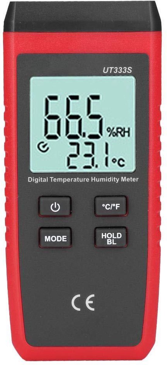 Digitale Temperatuur- en Vochtigheidsmeter met Intrekbare Kabel