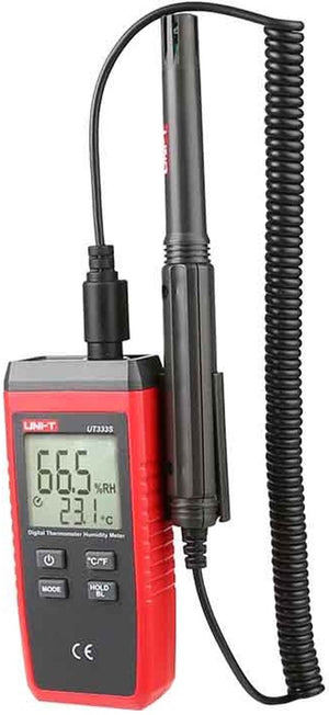 Digitale Temperatuur- en Vochtigheidsmeter met Intrekbare Kabel