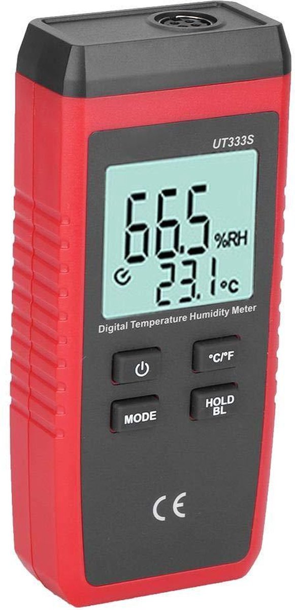 Digitale Temperatuur- en Vochtigheidsmeter met Intrekbare Kabel