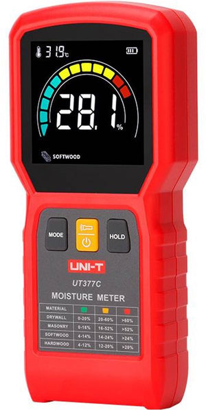 UNI-T Pinloze Vochtmeter voor Hout en Bouwmaterialen – 4 Modi