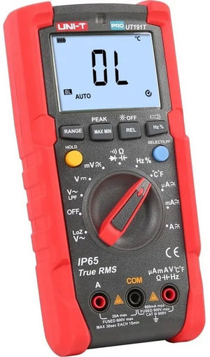 UNI-T True RMS Multimeter IP65 – Valbestendig, CAT III 600 V