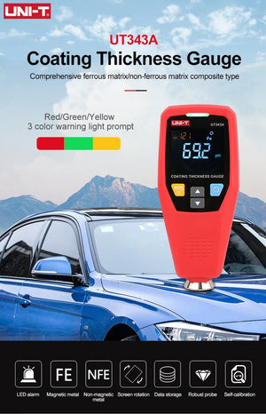UNI-T Laagdiktemeter 0–1750 µm – Lakdiktemeter voor Auto