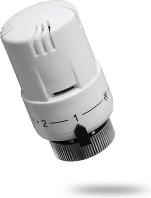 GETI Thermostaatkop M30 × 1,5 Wit – Radiatorknop tot 29 °C